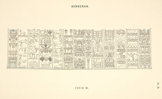 Denderah. Cour M.