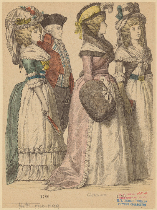 German women and a man, 1789-1790