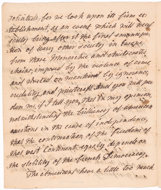 Letter from Catharine Macaulay