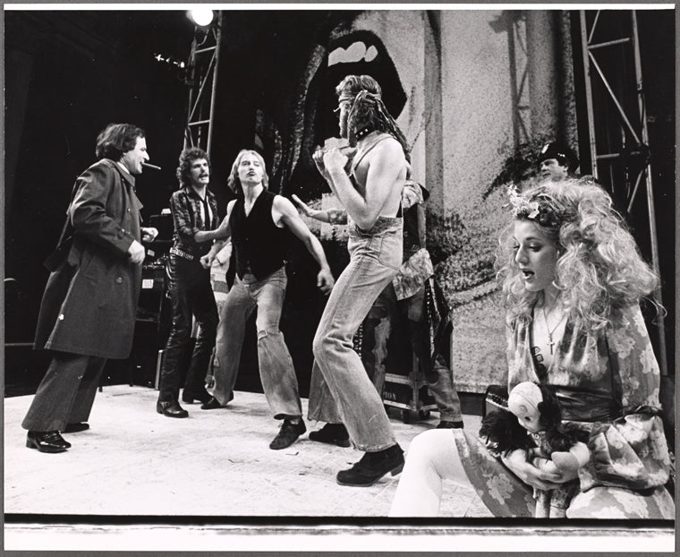 Christopher Walken [third from left] and unidentified others in the stage production Kid Champion