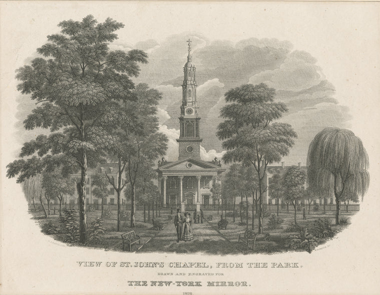 View of St. John's Chapel from the Park.