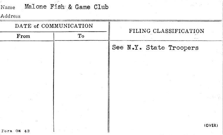 Malone Fish & Game Club