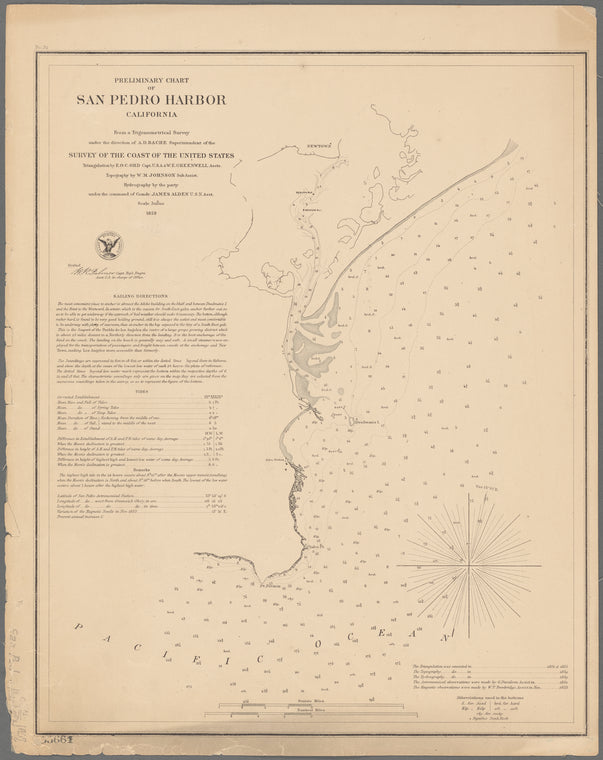 Preliminary chart of San Pedro Harbor, California