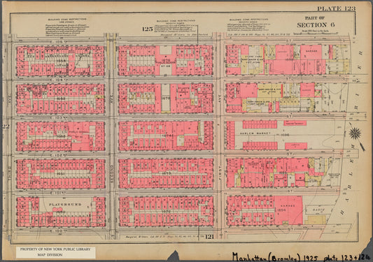 Bounded by E. 105th Street, (Harlem River Piers) First Avenue, E. 100th Street and Third Avenue