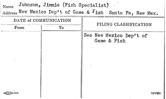 Johnson, Jimmie (Fish Specialist)