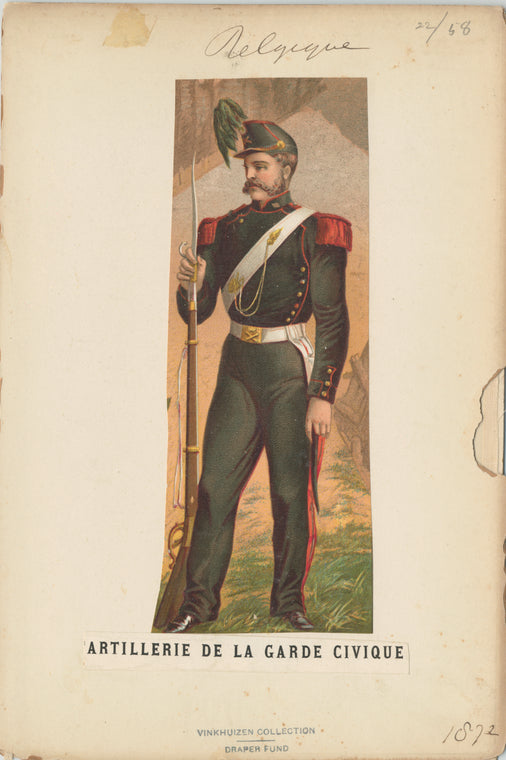 Artillerie de la Garde civique. 1872
