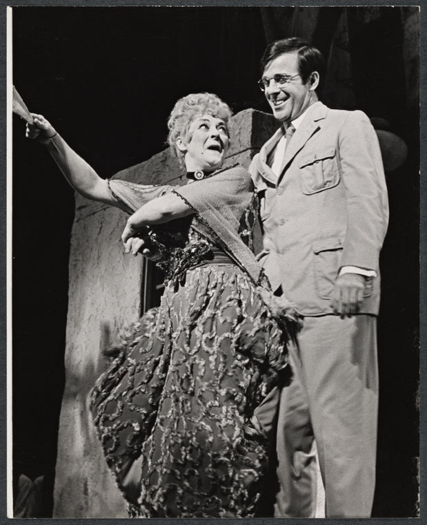 Maria Karnilova and John Cunningham in the stage production Zorba