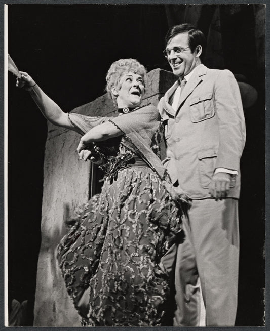 Maria Karnilova and John Cunningham in the stage production Zorba