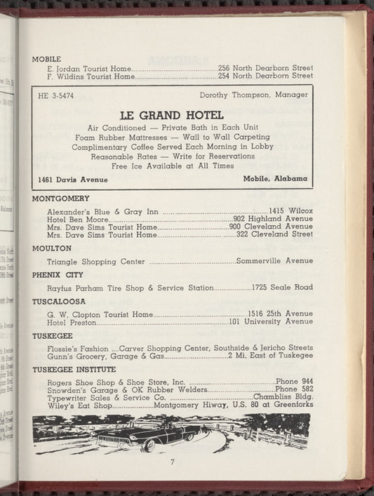 Green Book: 1962: Guide for Travel & Vacations