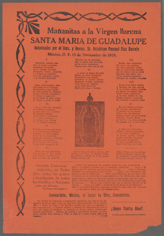 Mañanitas a la Virgen Morena Santa Maria de Guadalupe
