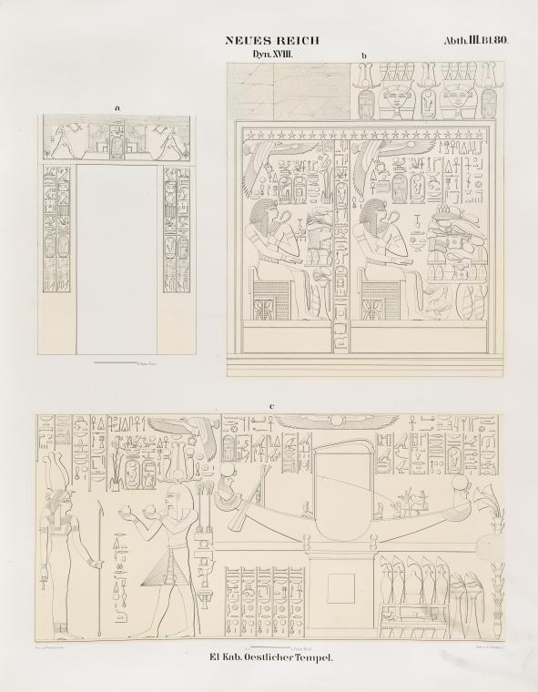Neues Reich. Dynastie  XVIII. El Kab [el-Kab]: Oestlicher Tempel.