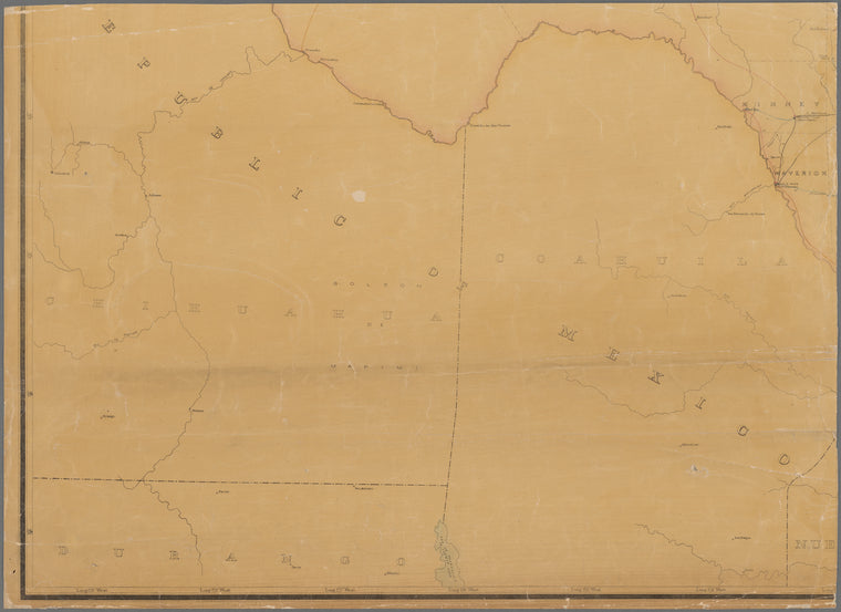 Post route map of the state of Texas, with adjacent parts of Louisiana, Arkansas, Indian Territory and of the Republic of Mexico