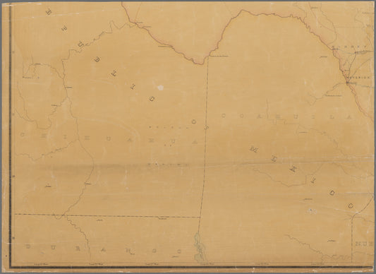 Post route map of the state of Texas, with adjacent parts of Louisiana, Arkansas, Indian Territory and of the Republic of Mexico