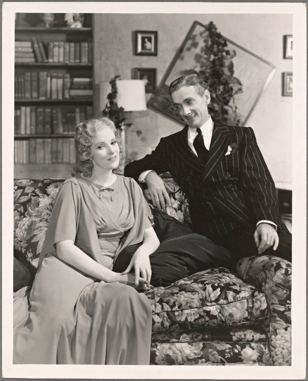 Clifton Webb and Leonora Corbett in a scene from the original Broadway production of Noël Coward's "Blithe Spirit."