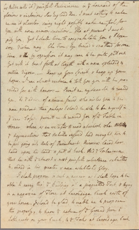 Letter to Sir William Johnson