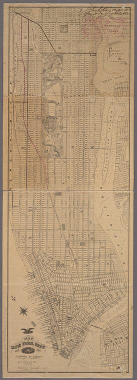 Map of New York City south of 132d St.