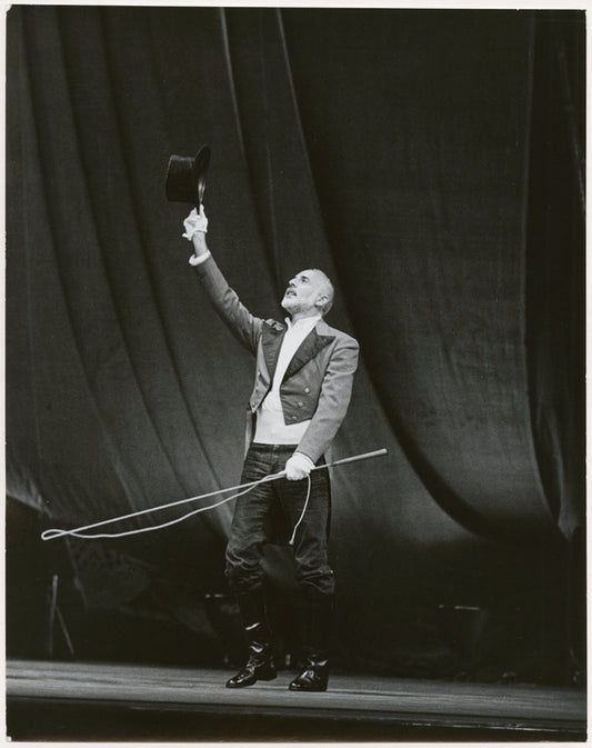 Jerome Robbins in a stage rehearsal of his Circus Polka ballet