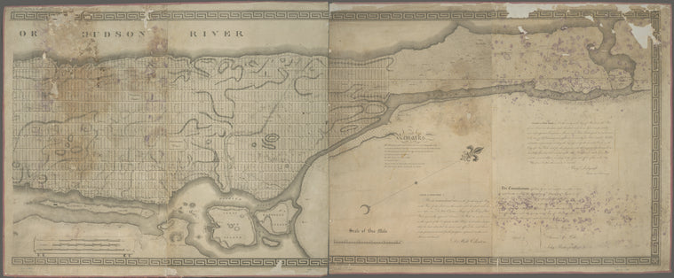 Map of the city of New York and island of Manhattan as laid out by the commissioners appointed by the Legislature, April 3, 1807