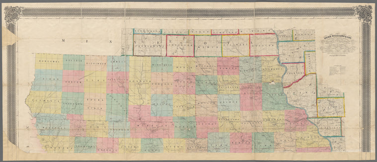 A sectional map of Iowa