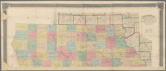 A sectional map of Iowa