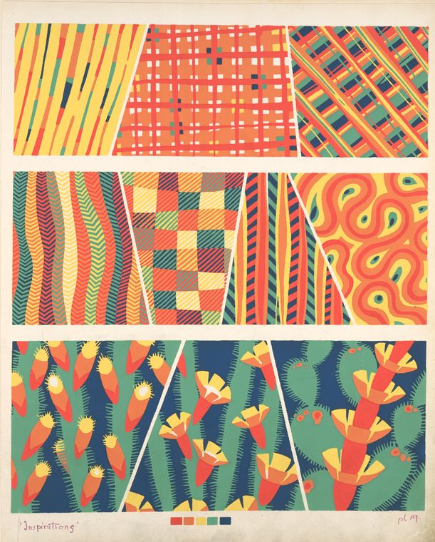 Ten compositions : geometric and plant forms