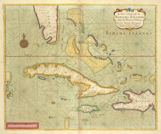 A new chart of the BAHAMA ISLANDS and the Windward Passage