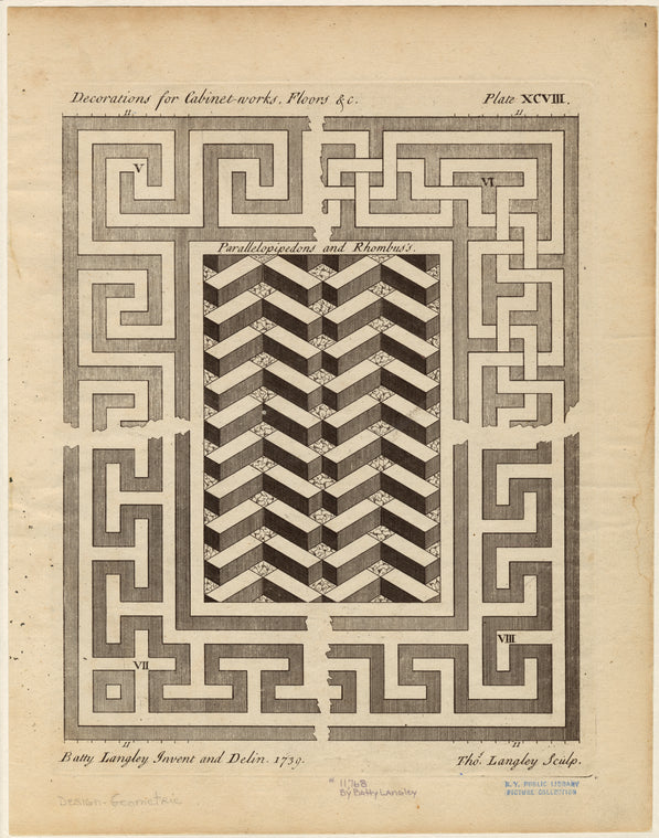 Decorations for cabinet-works, floors &c