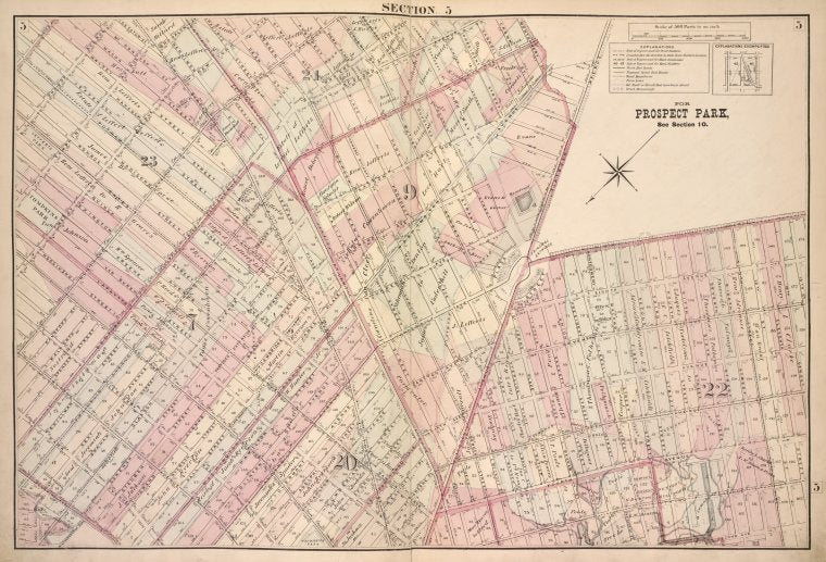 Brooklyn, Double Page Section 5; [Including Wards 7, 9, 20, 22, 23]