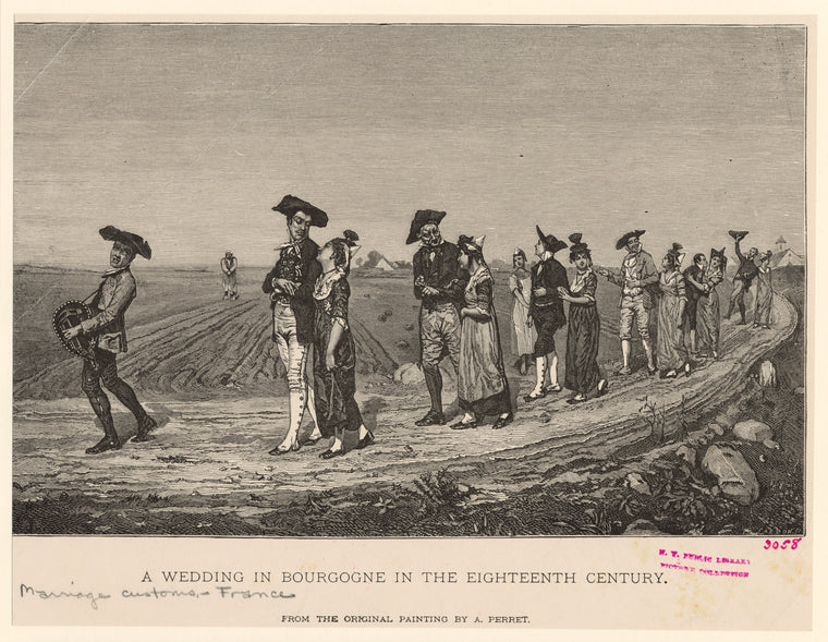 A wedding in Bourgogne in the eighteenth century