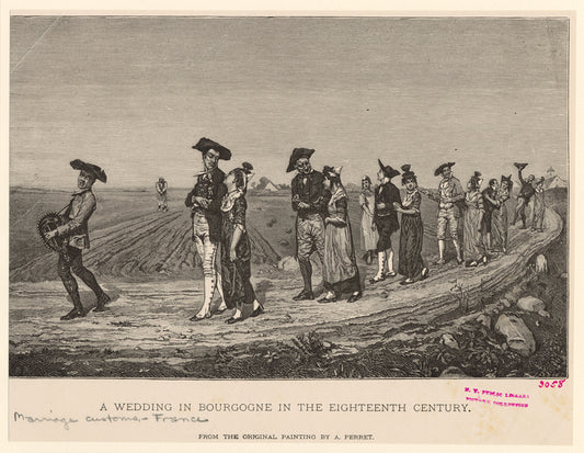 A wedding in Bourgogne in the eighteenth century