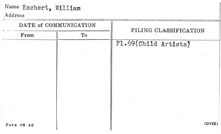 Eschert, William