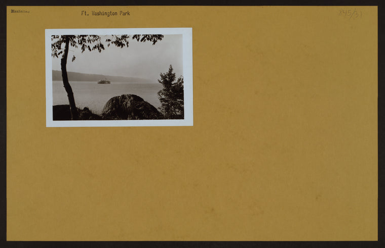 Manhattan: Fort Washington Park - [Hudson River and S.S. Robert Fulton.]