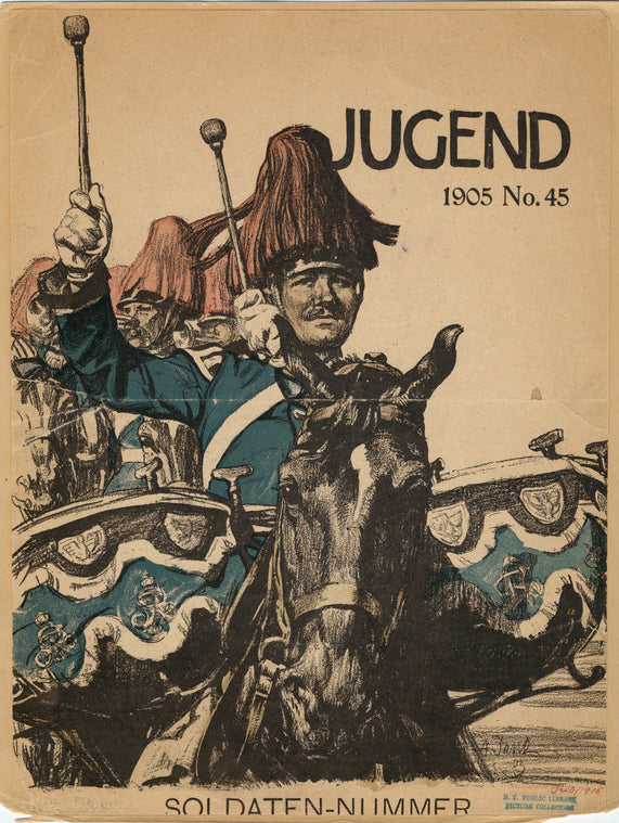 German drummer on horseback