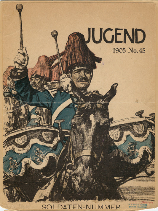 German drummer on horseback