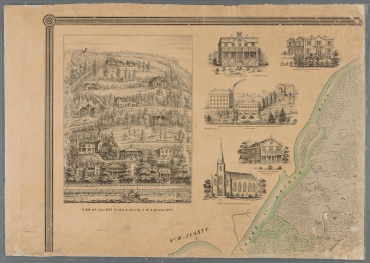 Map of Staten Island, or Richmond County, New York