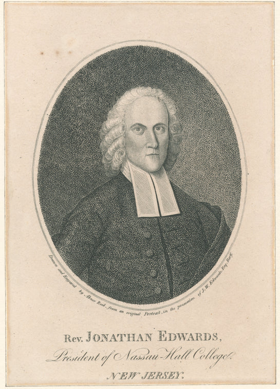 Rev. Jonathan Edwards, president of Nassau-Hall College, New Jersey.