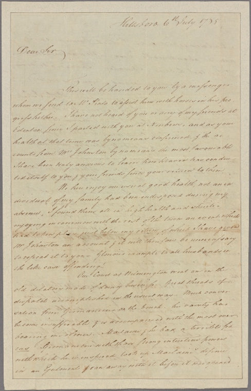 Letter to [James Iredell, Edenton.]