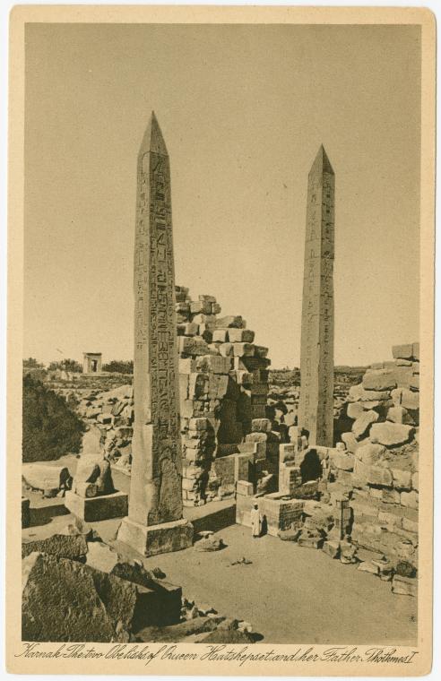 Karnak: The two obelisks of Queen Hatshepset and her father Thothmes I