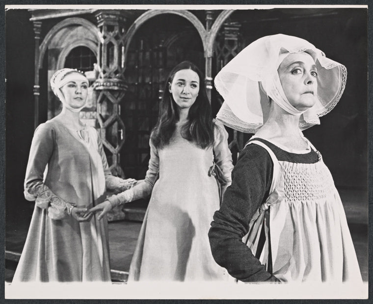 Mary Hara, Maria Tucci and Lillian Gish in the American Shakespeare Festival stage production Romeo and Juliet