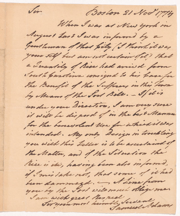 Letter to Peter V. Livingston