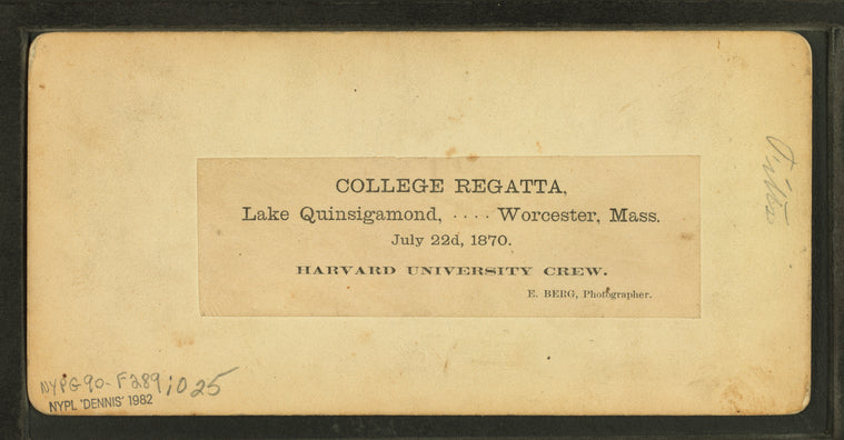 Harvard University Crew.