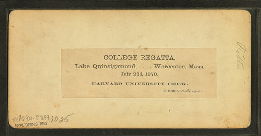 Harvard University Crew.