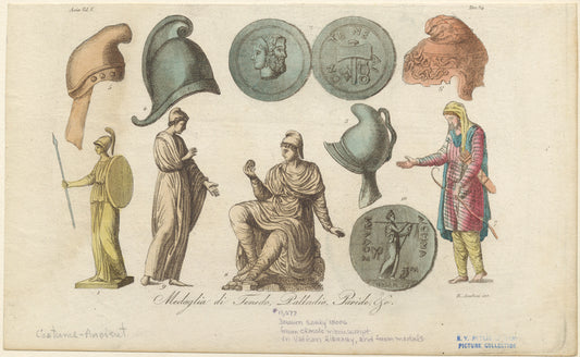 Medaglia di Tenedo, Palladio, Paride, &c.