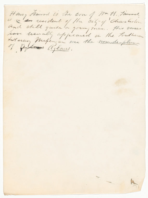 Timrod, Henry (1828-1867)