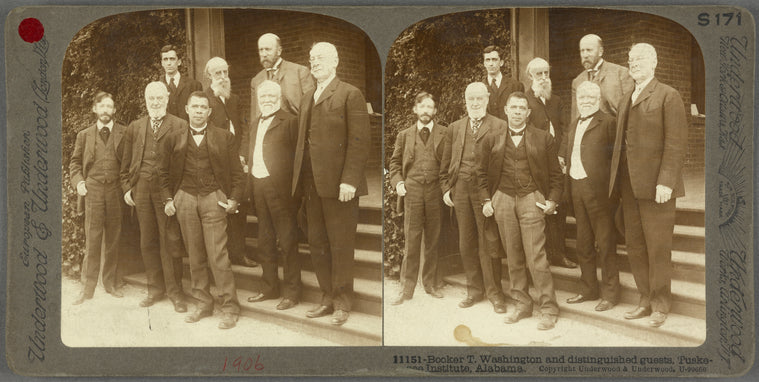 Booker T. Washington and distinguished guests, Tuskegee Institute Alabama
