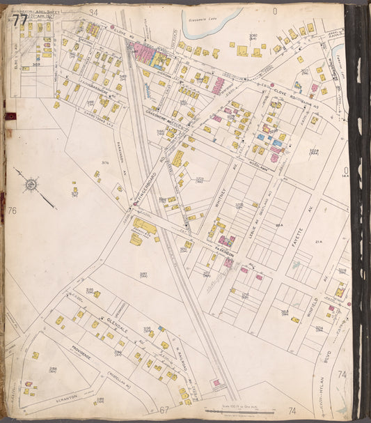 Staten Island, V. 1, Plate No. 77 [Map bounded by Clove Rd., Scranton, Elbe Ave.]