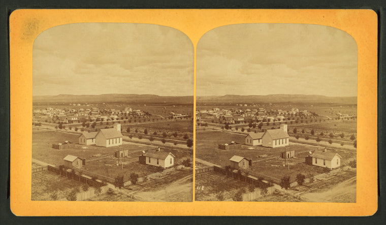 Views of Colorado Springs, from the cupola of the Public School building, looking north-east.