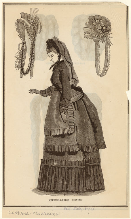 Mourning-dress ; Bonnets