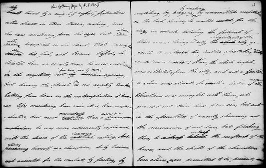 Boyd, H. S. St. Basil's panegyrical oration on the martyr Gordius, tr. From the Greek by H. S. Boyd. Partly in the hand of E.B. Browning; partly in the hand of H. S. Boyd 1833 Oct. 1 - 1833 Oct. 9.