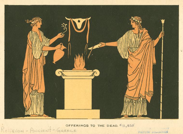 Offerings to the dead